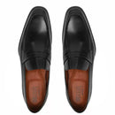 SAPATO LOAFER MASCULINO SOCIAL EM COURO PRETO COM CONFORTO - BLACK